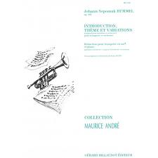 Hummel: Introduction, Theme et Variations Opus 102 for Trumpet published by Billaudot
