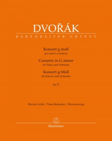 Dvorak: Piano Concerto in G minor Op. 33 published by Barenreiter