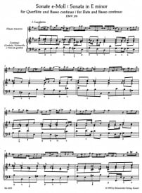 Handel: Eleven Sonatas for Flute and Bass Cont published by Barenreiter