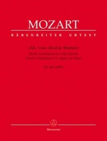 Mozart: ''Ah, vous dirai-je Maman'' for Piano published by Barenreiter