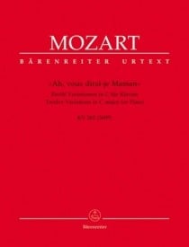 Mozart: ''Ah, vous dirai-je Maman'' for Piano published by Barenreiter