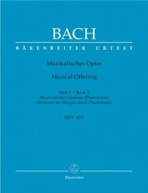 Bach: Musical Offering (BWV 1079) 1: Ricercari for harpsichord published by Barenreiter