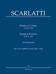 Scarlatti: Two Sonatas K182 (L 139) & K497 (L 146) for Piano published by Barenreiter