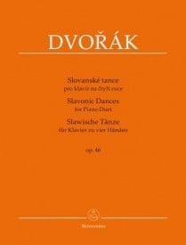 Dvorak: Slavonic Dances Opus 46 for Piano Duet published by Barenreiter