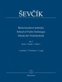 Sevcik: School of Violin Technique op. 1 Book 1 published by Barenreiter