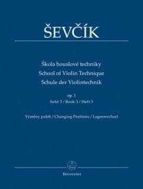 Sevcik: School of Violin Technique op. 1 Book 3 published by Barenreiter