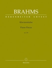 Brahms: Six Piano Pieces Opus 118 published by Barenreiter