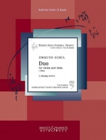 Schul: Duo for violin and viola published by Bote & Boch