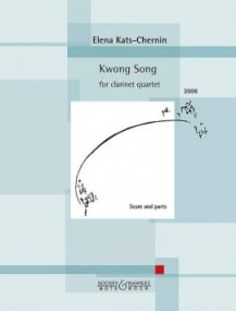 Kats-Chernin: Kwong Song for Clarinet Quartet published by Bote & Bock