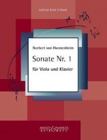 Hannenheim: Sonata No. 1 for Viola published by Bote & Bock