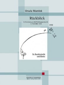 Mamlok: Ruckblick for Bass Clarinet published by Bote & Bock
