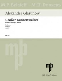 Glazunov: Grand Concert Waltz in Eb major Opus 41 for Piano published by Belaieff