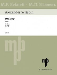 Scriabin: Waltz in Ab major Opus 38 for Piano published by Belaieff