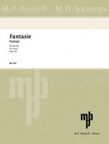 Scriabin: Fantasy in B minor Opus 28 for Piano published by Belaieff