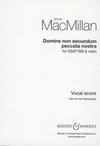 MacMillan: Domine non secundum peccata nostra SSAATTBB published by Boosey and Hawkes