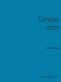 Turnage: Contusion for String Quartet published by Boosey & Hawkes