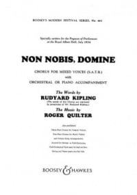 Quilter: Non Nobis, Domine SATB published by Boosey & Hawkes