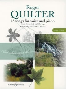 Quilter: 18 Songs for High Voice published by Boosey & Hawkes