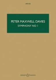 Maxwell Davies: Symphony No 1 (Study Score) published by Boosey & Hawkes