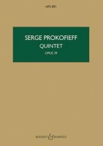 Prokofiev: Quintet Opus 39 (Study Score) published by Boosey & Hawkes