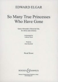 Elgar: So Many True Princesses Who Have Gone SATB published by Boosey & Hawkes