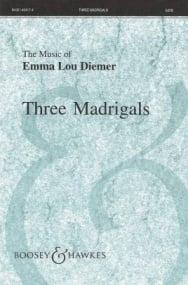 Diemer: Three Madrigals SATB published by Boosey & Hawkes