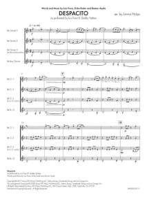 Despacito for Clarinet Quartet published by Beriato