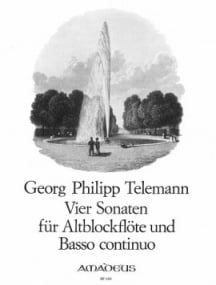 Telemann: 4 Sonatas for Treble Recorder published by Amadeus