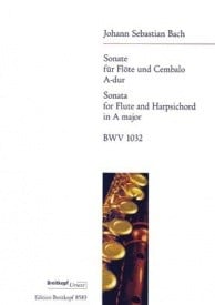 Bach: Sonata in A BWV1032 For Flute published by Breitkopf