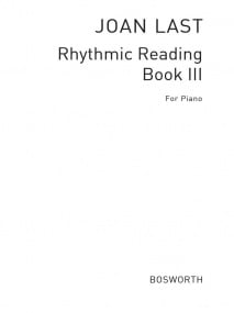 Last: Rhythmic Reading Book 3 for Piano published by Bosworth