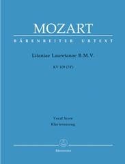 Mozart: Litaniae Lauretanae BMV in Bb (K109) SATB published by Barenreiter
