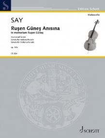 Say: In memoriam Ruşen Gneş for Cello published by Schott