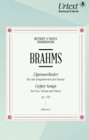 Brahms: Zigeunerlieder  (Gypsy Songs) Opus 103 SATB published by Breitkopf
