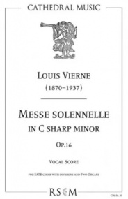 Vierne: Messe Solennelle Opus 16 published by Cathedral Music (Vocal Score)