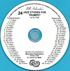 Platt: 24 Jazz Etudes - Trumpet published by Musicians Publications (CD Accompaniment)