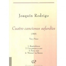 Rodrigo: Cuatro conciones sefardes published by EJR