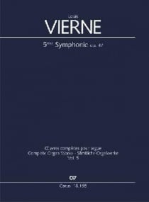 Vierne: Symphonie No. 5 Opus 47 for Organ published by Carus Verlag