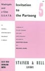 Invitation to the Partsong Book 5 (glees and madrigals) SATB published by Stainer & Bell