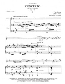 Bowen: Concerto for Horn & Strings Opus 150 published by Emerson