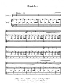 Noble: Bagatelles for Alto Saxophone published by Emerson