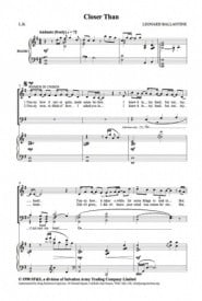 Ballantine: Closer Than SATB published by Salvationist Publishing