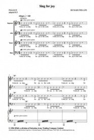 Phillips: Sing For Joy (Psalm 95) SATB published by Salvationist Publishing