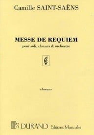 Saint-Saens: Messe De Requiem Opus 54 published by Durand