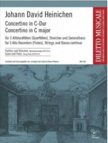 Heinichen: Concertino in C Major for 3 Treble Recorders published by Doblinger