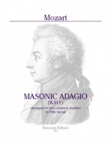 Mozart: Adagio K411 (Masonic Adagio) for 2 Clarinets & Piano published by Emerson