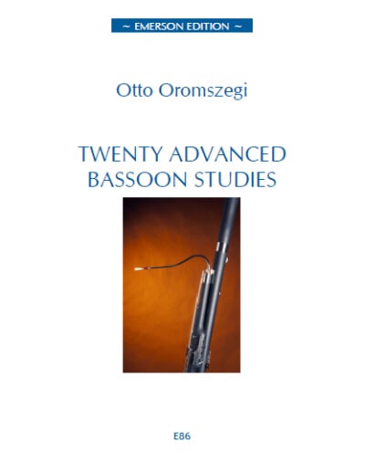 Oromszegi: 20 Advanced Bassoon Studies published by Emerson