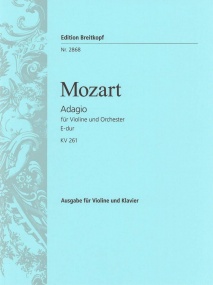 Mozart: Adagio in E K.261 for Violin published by Breitkopf