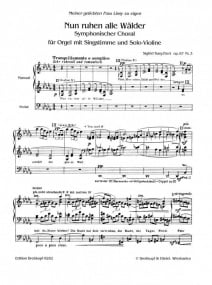 Karg-Elert: Symphonic Chorale Opus 87 No 3 for Organ published by Breitkopf