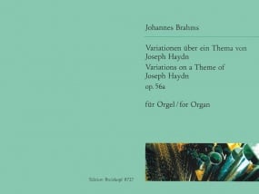 Brahms: Variations on a Theme by Joseph Haydn for Organ published by Breitkopf
