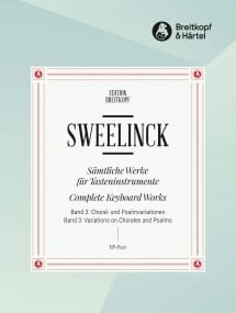Sweelinck: Complete Keyboard Works Vol. 3 - Variations published by Breitkopf